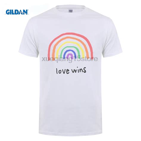 Love Wins T Shirt Lgbt Trans Rainbow Gay Pride Topt Shirts Aliexpress