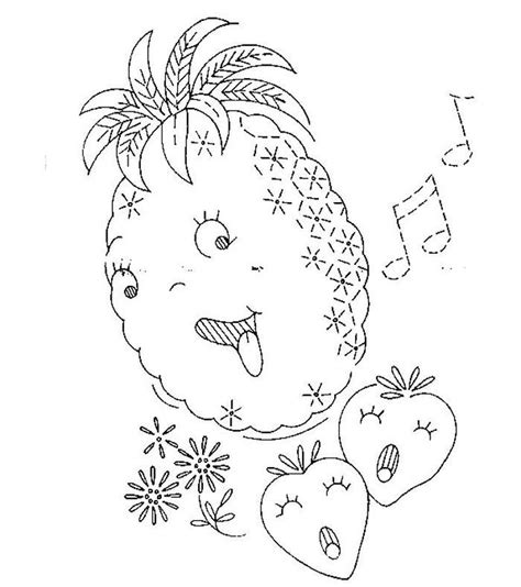 Printable Pineapple Coloring Pages Pdf Coloringfolder Online