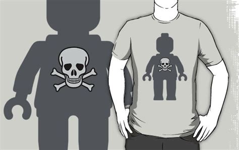 minifig with skull design by chilleew redbubble skull design minifig t shirt
