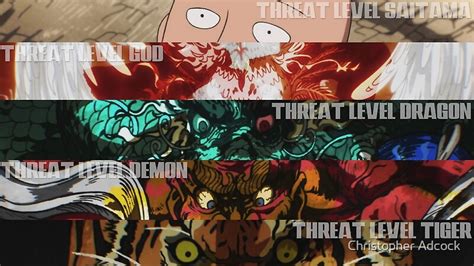 Threat Levels One Punch Man W Saitama And Words By Arcanekeyblade5