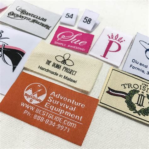 Custom Clothing Labels Hem Tags Hem Labels Pip Woven Etsy