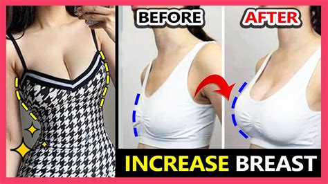 Best Increase Breast Size Exercise Get Bigger Breasts Fast At Home Effective Youtube