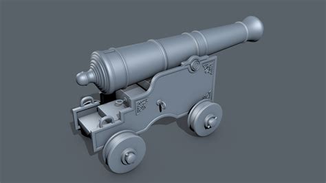 D Vessel Cannon Model