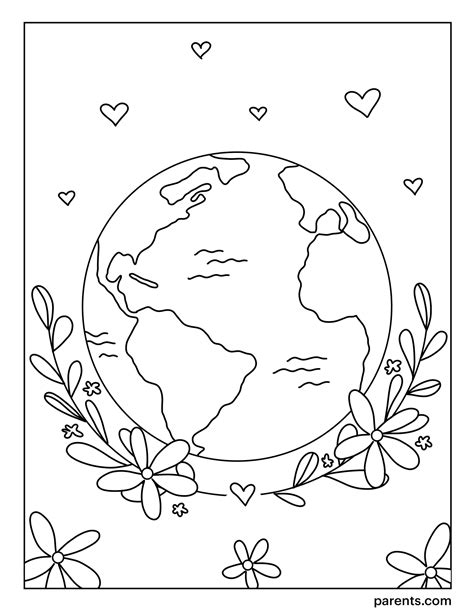 Earth Day Free Printable Coloring Pages