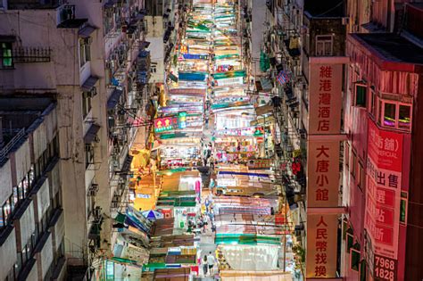 Temple Street Night Market Hong Kongun En Büyük Ve En Aktif Gece