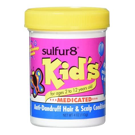 Sulfur8 Kids Medicated Anti Dandruff Hair And Scalp Conditioner 4 Oz