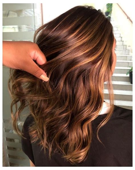 Looks With Caramel Highlights On Brown And Dark Brown Hair Strawberry Blonde Highlights