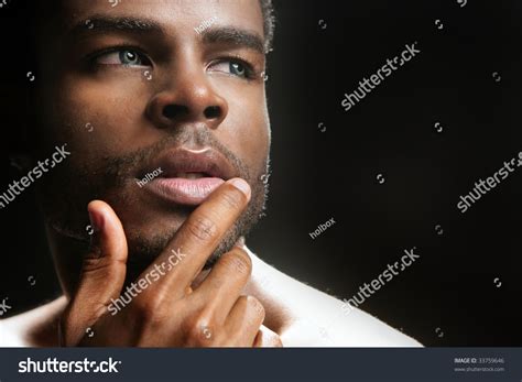 African American Cute Black Young Man Stock Photo 33759646 Shutterstock