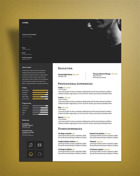 Tailor your cv template for the job in your work experience section with the right cv keywords. Free Curriculum Vitae (CV) Design Template For Designers PSD File - Good Resume