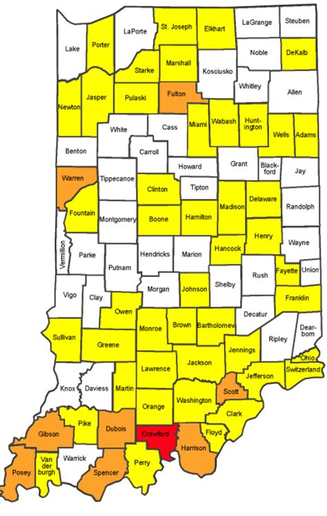 Indiana Homeland Security Travel Map Washington Map State