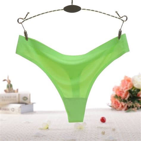 Women Underwear Ice Silk Panties G String Female Sexy Non Trace Panties Intimates Ultrathin
