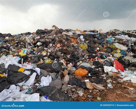Huge Of Garbage Recycling Of Waste In Landfill Editorial Stock Image