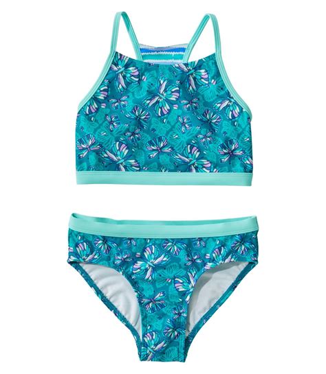 Girls Watersports Swimwear Crop Top Bikini Set At Ll Bean