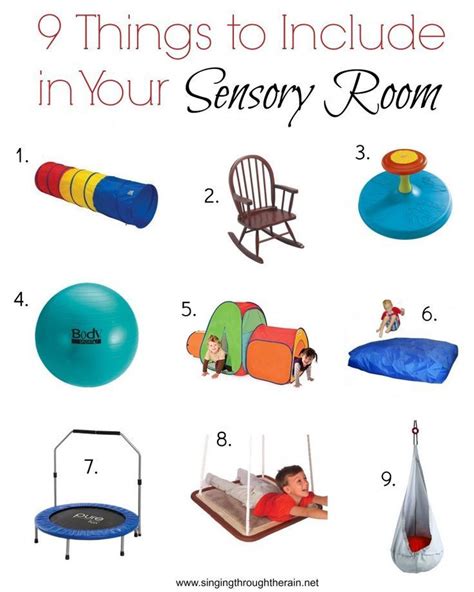 Items To Include In In A Sensory Room Or Play Room For Child With