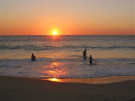 Photography Sunset Beach Ocean Sand Sun People Swimming Sunrise Wallpaper