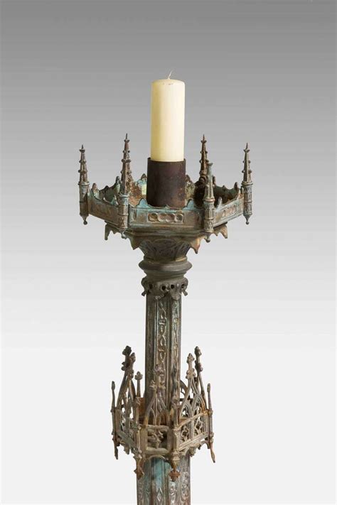 19th Century Gothic Candlestick At 1stdibs Gothic Candle Stick