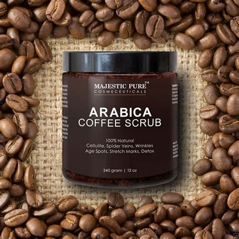 majestic pure arabica coffee body scrub