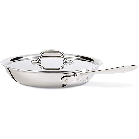 Amazon All Clad Bd D Brushed Stainless Steel Ply Bonded Dishwasher Safe Fry Pan