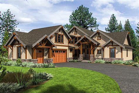 The design tradition of craftsman homes and houses is most associated with that of bungalow house plans and cottage plans. Mountain Craftsman Home Plan with 2 Upstairs Bedrooms ...