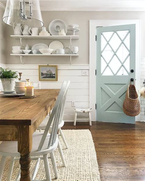 Example Of What Half Shiplap Chair Rail Looks Like Dining Room Design