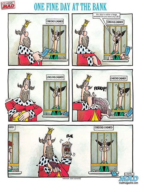 Don Martin One Fine Day At The Bank Mad Magazine Cartoonist Funny Art