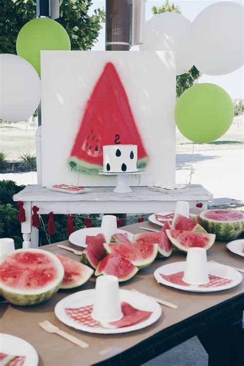 Cutest Watermelon Birthday Party Birthday Decoration Watermelon