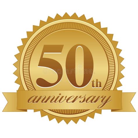 50th Anniversary Seal Eps Stock Vector Illustration Of Successful