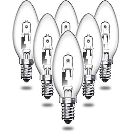 X W W Candle Ses E Small Screw Cap Long Life Clear Halogen