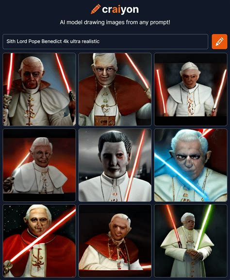 Sith Lord Pope Benedict Weirddalle