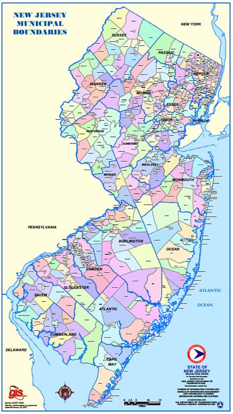 County Map Of Nj With Towns World Map