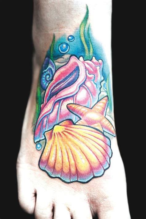 40 Shell Tattoos Make You Wonder Sea Life Art And Design
