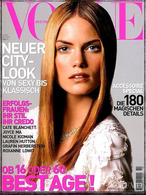 Covers Of Vogue Germany With Mini Anden 958 2001 Magazines The Fmd