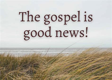 Gospel Is Good News Word Foundations