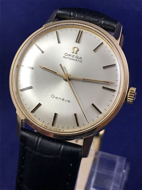 Fs 1968 Omega Seamaster Genève 18k Gold Automatic Watch Superb