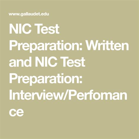 Nic Test Preparation Written And Nic Test Preparation Interview