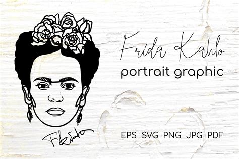 Frida Kahlo Portrait Graphics Graphic By Orange Brush Studio · Creative