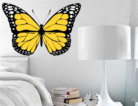 Butterfly Wall Decals Colorful Monarch Butterfly Wall Decal Etsy