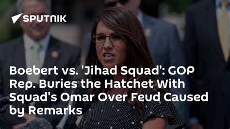 Boebert Vs Jihad Squad Gop Rep Buries The Hatchet With Squads