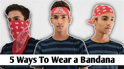 5 Ways To Wear A Bandana Bandana Styles For Mens Yash Mittal