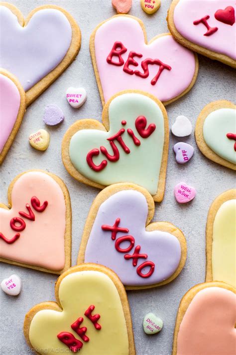 Decorated Valentines Day Heart Sugar Cookies That Resemble