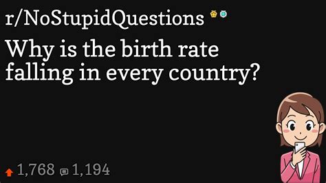 why is the birth rate falling in every country youtube