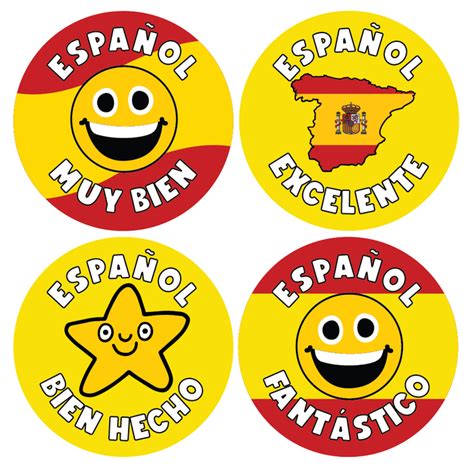 Spanish Language Reward Stickers — Myclassroom