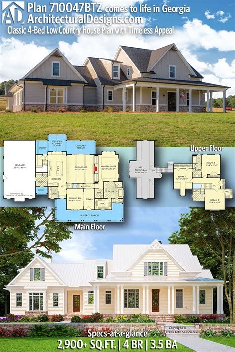 Architectural Designs Country Farmhouse Home Plan 710047BTZ built by