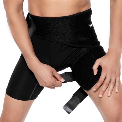 Copper Infused Groin Thigh Sleeve And Hip Support Wrap Unisex And Copper