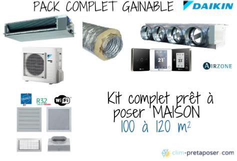 Pack Complet Climatisation Gainable Airzone Daikin Pas Ch Re