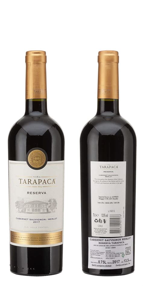 Vrutak Cabernet Sauvignon I Merlot Reserva Tarapaca 075l Zp Suho