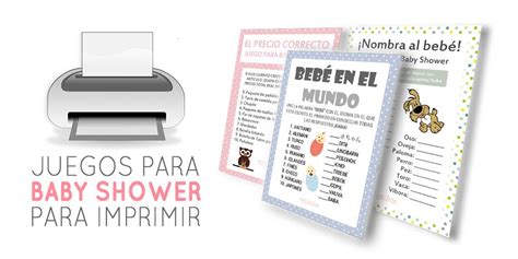 Descarga 16 Juegos Para Baby Shower Para Imprimir Gratis En Español