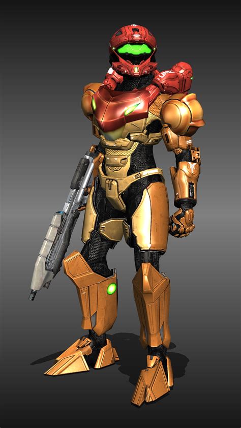 #wishlist #action figures #halo #spartan armor #soundcloud. Samus in SPARTAN Armor by MonkeyRebel117 on DeviantArt