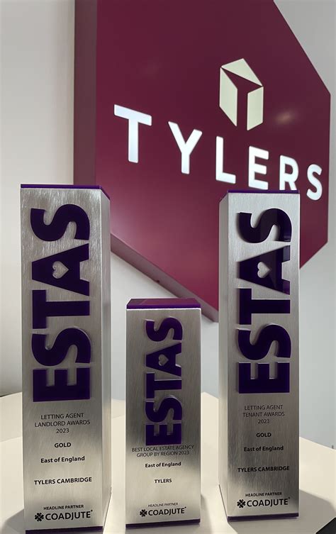 Tylers Win Award At The Estas The Most Prestigious Awards In The Uk