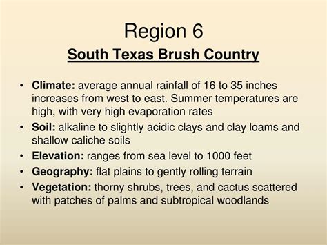 South Texas Plains Average Rainfall Slidedocnow
